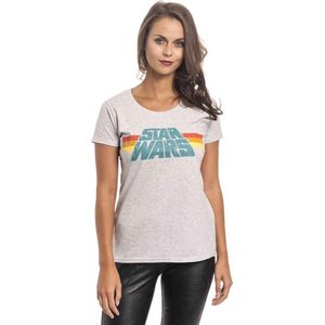 Star Wars - Vintage 77 Dames T-shirt - M - Grijs