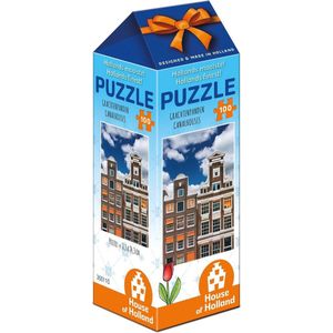 House of Holland puzzel C 100 stukjes, Grachtenpanden