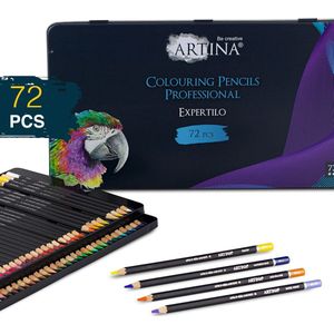 Artina Expertilo Kleurpotloden Set van 72 - FSC Gecertificeerde Stiften hoog gepigmenteerd potloden