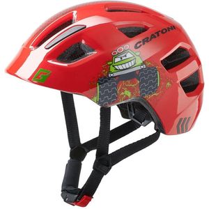 Cratoni Maxster kinderhelm met extra bescherming slapen en achterhoofd- Truck rood XS/S (46-51cm)