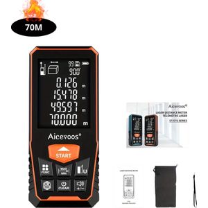 Bovista Laserafstandsmeter - Laser - Afstandsmeter - Afstandmeter - Rangefinder - Digitale Meetlint - Precisiegereedschap - 70 Meter