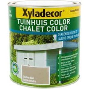 Xyladecor Tuinhuis Color - Houtbeits - Zachte Klei - Mat - 1L