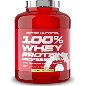 Scitec Nutrition - 100% Whey Protein Professional (Kiwi/Banana - 2350 gram) - Eiwitshake - Eiwitpoeder - Eiwitten - Proteine poeder