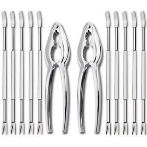 Unyqoos ® Complete Set Voor Gemakkelijk Eten Van Zeevruchten Met Kreeftkrabben Gereedschap En Vorken