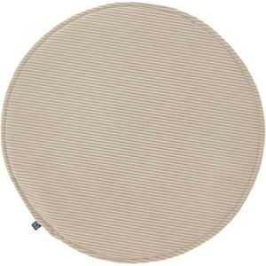 Kave Home - Sora rond stoelkussen corduroy taupe Ø 35 cm