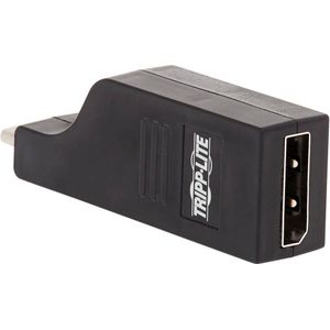 Tripp-Lite U444-000-DP4K6B USB-C to DisplayPort Vertical Adapter (M/F) - USB 3.1, Gen 1, Thunderbolt 3, 3840 x 2160 (4K x 2K), Black TrippLite