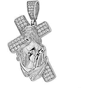 Juwelier Zwartevalk zilveren (gerhodineerd) kruis hanger - 24.239
