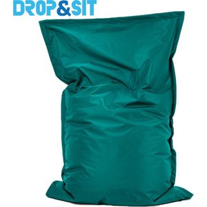 Drop & Sit Zitzak Nylon - Smaragd - 100 x 150 cm - binnen en buiten