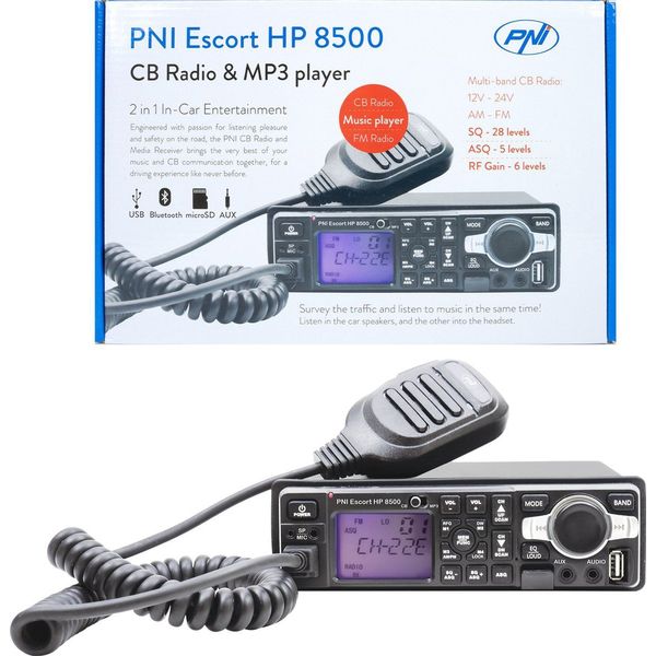 CB-Funk PNI Escort HP 9700 USB und CB Antenne PNI LED 2000 mit