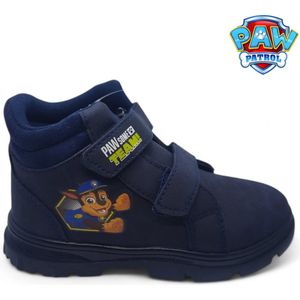 Nickelodeon - ""Paw Patrol"" boots met dubbele velcro/klittenbandsluiting - maat 30 - halfhoog hoogsluitende schoenen voor kinderen Chase & Marshall - ""Paw Some Team"" wandelschoenen - zwarte bottines voor jongens - hoge sneakers imitatieleer - laarsjes