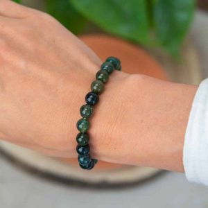 Edelsteen Armband Oceaan Gras Agaat – 8 mm