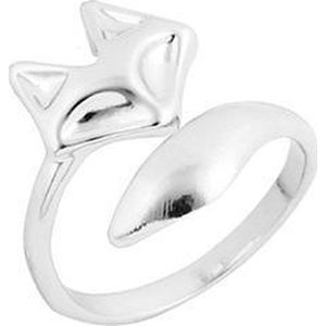 24/7 Jewelry Collection Vos Ring Verstelbaar - Verstelbare Ring - Zilverkleurig