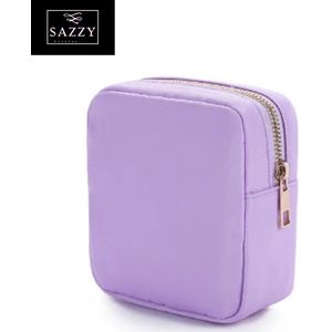 Sazzy™ Maandverband Tasje - Luxe Uitvoering - Waterafstotend - Maandverband Etui - Make-up Tasje - Lila