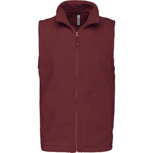 Fleecebodywarmer 'Luca' merk Kariban maat L Wine