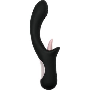 INTY Toys - Dice - Likken en Tikken Vibrator - USB oplaadbaar - Huidvriendelijke silicone - Waterdicht IPX 6 - Luxe Verpakking - Zwart