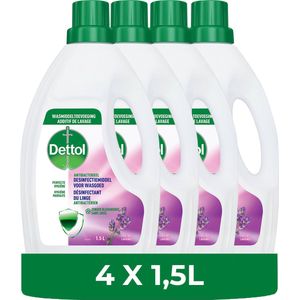 BE - Dettol Was Toevoeging Hygiëne Lavendel – 1,5 L - 4 Stuks - Voordeelverpakking