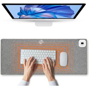 Equivera Verwarmde Muismat - Verwarmde Muismat - Verwarmde Bureauonderlegger - Verwarmingsmat - Verwarmde Bureaumat - Heating Pad
