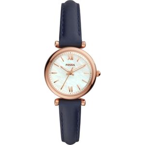 Fossil Carlie ES4502 Dameshorloge 28 mm - Rosékleurig