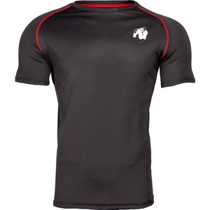 Gorilla Wear Performance T-shirt - Zwart/Rood - 4XL