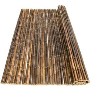 Bamboematten Nigra 100 x 180 cm | Bruin | Bamboe schutting of Bamboe tuinscherm | Duurzaam & Weerbestendig | Privacyscherm.