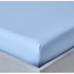 Homescapes hoeslaken blauw, draaddichtheid 200, 160 x 200cm