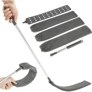Flexibele Duster met Telescoopstang en Microvezel Hoofden voor Stofreiniging van Meubels en Hoeken
