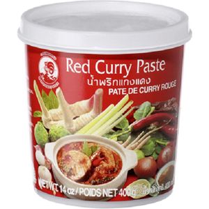 Cock curry pasta rood - 12 x 400 g vouwdozen