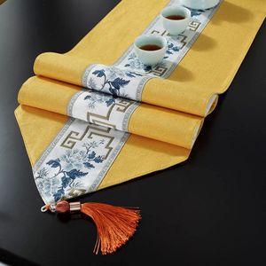 Tafelkleden , Tafeldoek voor Keuken Dinning Picknick Tafelblad Decoratie (Geel, (33x80cm/13x31.5in))