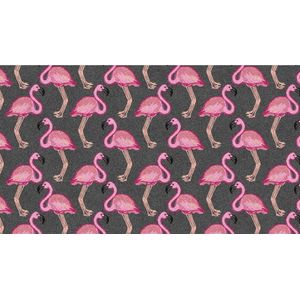 Mat, Vloermat, Vloerkleed, Tapijt, Kind - Kinderkamer Flamingo - Wasbaar - Antislip - 115 x 65 cm
