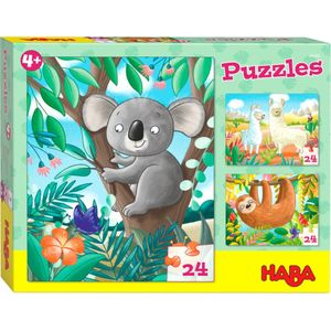 Haba Legpuzzels Koala, Luiaard & Co Junior Karton 3-delig