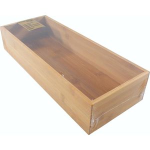 Bamboe opbergbox - 38x15x7cm - Ladedoos