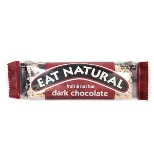 Eat Natural fruit & nut bar pure chocolade met cranberries en macadamianoten 12 x 45g