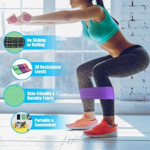 Fitness Band Weerstandsbanden Antislip Weerstands Heupband 3 Weerstandsniveaus voor Heupen, Billen en Volledige Lichaamstraining Booty Band