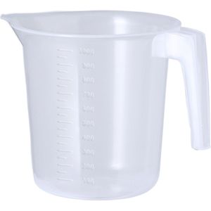 Maatbeker rond - Plastic litermaat - Schenkkan - 1 liter