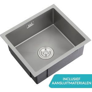 Spoelbak Keuken 45cm x 40cm – Wasbak keuken - Complete Set