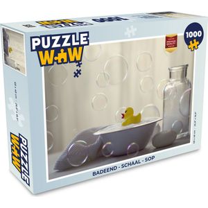 Puzzel Badeend - Schaal - Sop - Legpuzzel - Puzzel 1000 stukjes volwassenen