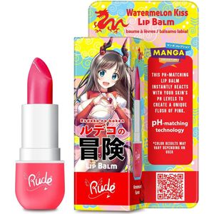 Rude Cosmetics - Manga Collection - Watermelon Kiss - Lip Balm - 38183 - Roze - 3.5 g