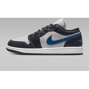 Nike Air Jordan 1 Low - Sneakers - Unisex - Maat 40 - ""Industrial Blue"" - Donkblauw/Grijs/Wit