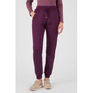 Damart - Broek van twee materialen gemoltoneerd met fleece voering - Dames - Violet - L