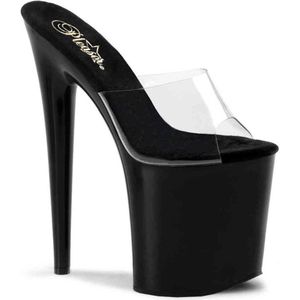 Pleaser - FLAMINGO-801 Muiltjes - Paaldans schoenen - 40 Shoes - Zwart