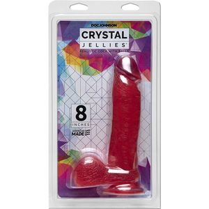 Realistic Cock with Balls - 8 Inch - Pink