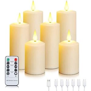 Oplaadbare theelichtjes - Oplaadbare waxinelichtjes - Led waxinelichtjes - Elektrische theelichtjes