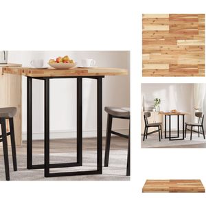 vidaXL Tafelblad - Tafelbladen - Vervangend Tafelblad - Meubelpaneel - Tafelblad vierkant 70x70x4 cm massief acaciahout
