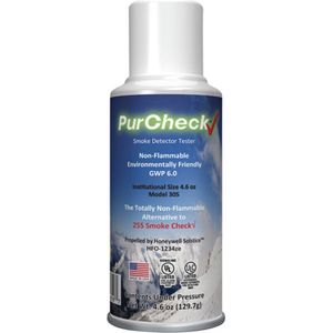 Professioneel gecertificeerd testgas voor rookmelders (niet brandbaar) PurCheck® 150ml
