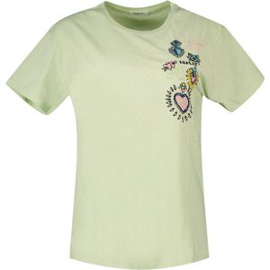 Replay W3517e.000.22662 T-shirt Met Ronde Hals En Korte Mouwen Groen 2XS Vrouw