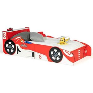 Kinderbed Auto Formule 1 Teddi 70 x 140 cm, rood