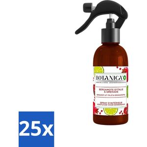 Botanica by Air Wick - Kamerspray - Bergamot uit Italië & Granaatappel - 236ml - Bulkverpakking - 25 stuks