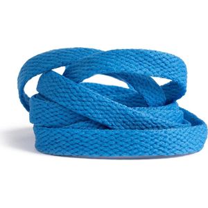 GBG Sneaker Veters 180CM - Blauw - Blue - Schoenveters - Laces - Platte Veter - o.a. geschikt voor Asics, New Balance, Nike