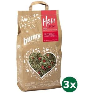 3x100 gr Bunny nature my favorite hooi met aardbei en pepermunt