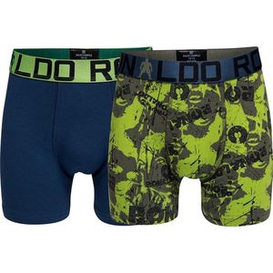 CR7 - Heren - 2-Pack Trunk Boxershorts - Blauw - 152